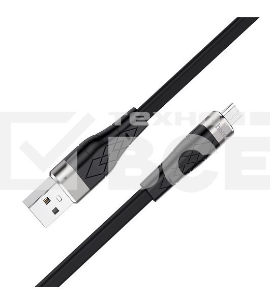 Кабель HOCO USB X53 Angel для Micro USB, 2.4А, 1м, черный