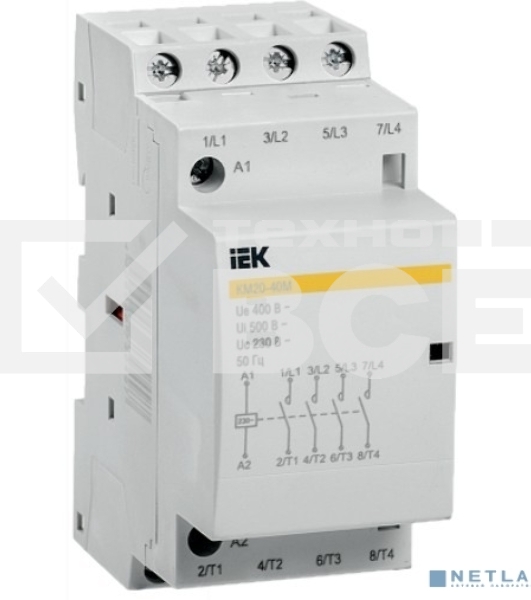 Контактор модульный Iek MKK11-25-22 КМ25-22М AC