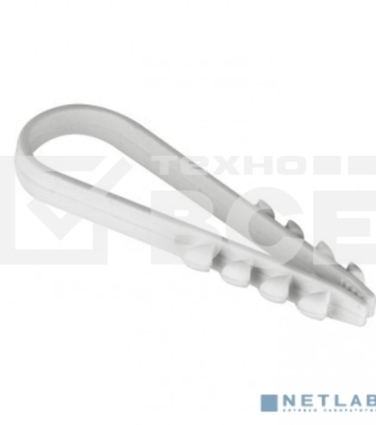 Дюбель-хомут EKF plc-ncc-19x25w для круглого кабеля (19-25 мм) белый (100 шт.) EKF PROxima