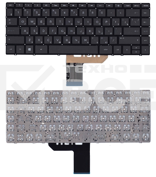 Клавиатура для ноутбука HP Spectre X360 13-w000 13-ac000 черная с подсветкой