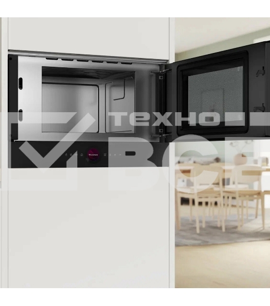 Встраиваемая микроволновая печь Bosch BFR7221B1 900Вт, 5 режимов, инвертер, 21 л, черный, петли справа