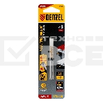 Сверло спиральное по металлу 3 x 61мм, Р6М5, Golden Tip, многогранная заточка, 2шт. Denzel, фото6