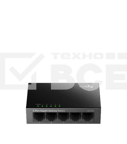 Коммутатор Cudy GS105 (L2) 5x1Гбит/с неуправляемый