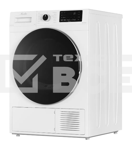 Сушильная машина Monsher MDM 595 Blanc белый, 10 кг, сушка - тепловой насос, программ - 15, 59.5 x 85.5 x 66.5 см