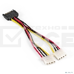 Кабель питания SATA ExeGate EX-CC-SATAM2MF-0.15 (15pin M/2xMolex F, 0,15м), фото2