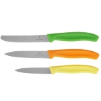 Набор ножей кухонных Victorinox Swiss Classic 6.7116.33C1 для овощей компл.:3предм. овощеч. ассорти европодвес, фото 1