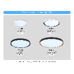 Потолочный светодиодный светильник Ambrella light FZ1249 BK/GD черный/золото IP54 45W 5000K D480*60 (Без ПДУ), фото 1
