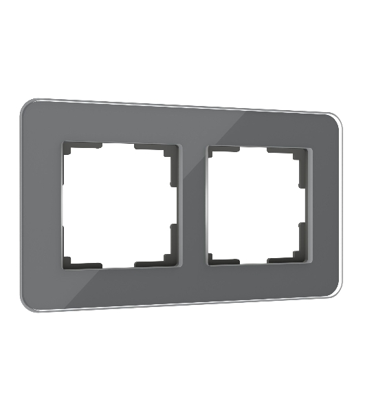 Рамка на 2 поста Elite (графит, стекло) W0022440
