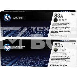 Картридж лазерный двойная упаковка Hewlett-Packard HP 83A CF283AD черный для LaserJet Pro MFP M125/M127 2 х 1500стр.