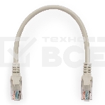 Коммутационный шнур Комм шнур, UTP, кат 5e, 0.25м с RJ45 (серый), фото 1