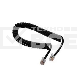 Шнур для телефонной трубки Rexant витой RJ-10 (4P-4C), 2м, черный