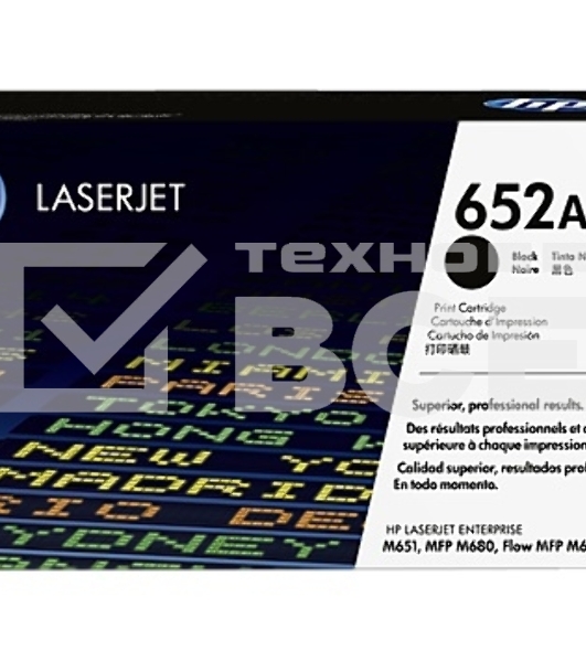 Тонер Картридж HP 652A CF320A черный для HP CLJ M651dn (11000стр.)
