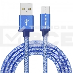 Кабель Crown USB - USB Type-C CMCU-3072C blue, фото2
