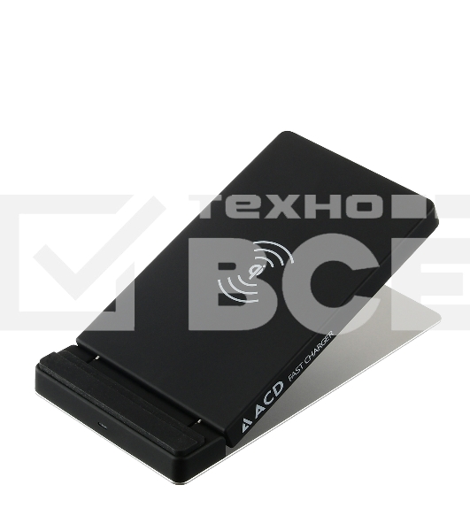 Беспроводное зарядное устройство ACD-W102Q-F1B 10Вт, беспроводная Qi, 2-катушки с QC, 5В/2А ~ 9В/1,8А RTL