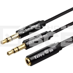 Кабель-адаптер  2*3.5ST(M)/3.5 ST(F), 0.2м, Telecom PRO <TAV205M-0.2M>, фото6