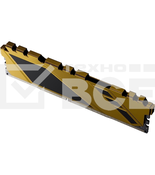 Оперативная память NETAC Shadow, DDR4, 8GB (1x8GB), 3200MHz, CL16, с радиаторами, желтый