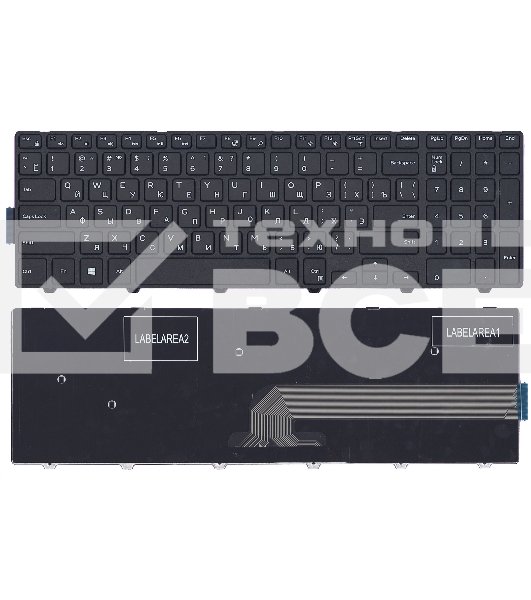 Клавиатура для ноутбука Dell Inspiron 15-5000 5547 5521 5542 черная с рамкой