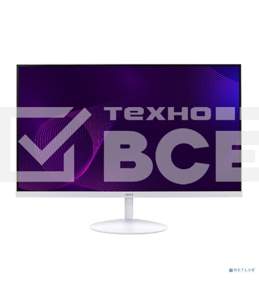 Монитор HIPER SW2401 белый 23.8' IPS 1920x1080, 75 Гц, 5 мс, 16:9, 250 кд/м2, 1хHDMI, 1хDP, 1хVGA, выход на наушники,