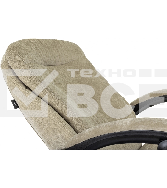Кресло руководителя Бюрократ T-9950MSG-F Fabric песочный Light-21, крестов. пластик, подст. для ног
