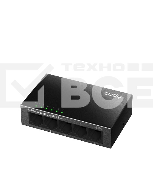 Коммутатор Cudy GS105 (L2) 5x1Гбит/с неуправляемый