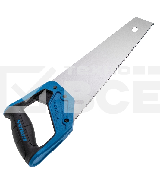 Ножовка по дереву Gross 'PIRANHA', 300 мм, 11 TPI, 3D-зуб, 2-х комп. рук-ка