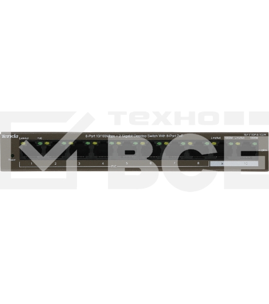 Коммутатор TENDA TEF1110P-8-102W 8PORT 100M 8POE