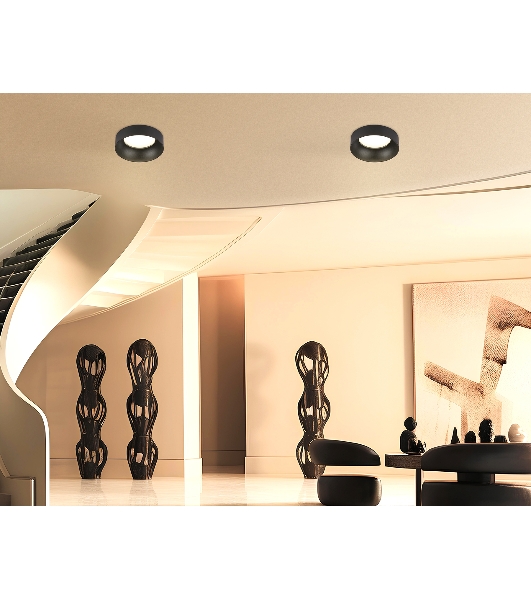 Светильник Ambrella light TN51817 BK черный IP20 GX53 D100*63