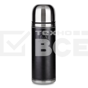 Термос  Арктика 108-700 бытовой, вакуумный, питьевой, в кожаной оплетке, черный, 700 мл, (уп-ка 6 шт)