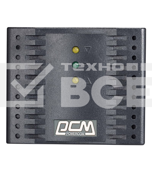 Стабилизатор напряжения Powercom Voltage Regulator, 3000VA, Black, Schuko