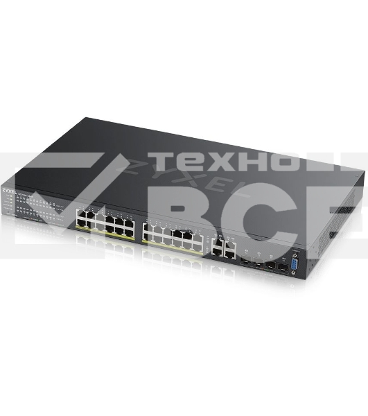 Гибридный L2 коммутатор PoE+ Zyxel NebulaFlex Pro GS2210-28HP, rack 19