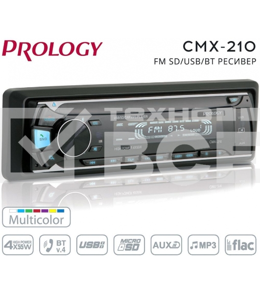 Автомагнитола Prology CMX-210 1DIN 4x55Вт