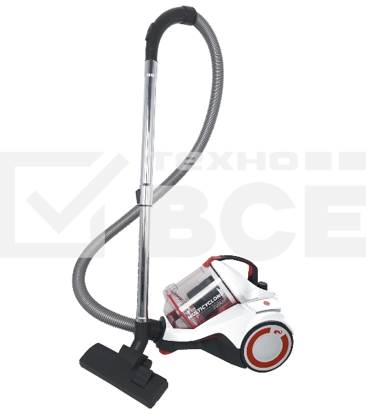 Пылесос Starwind SCV2082 белый/красный/черный, 350/2000 Вт, уборка сухая, пылесборник контейнер 3.5 л