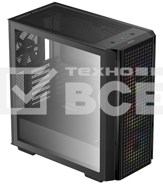 Компьютерный корпус Deepcool CG540 R-CG540-BKAGE4-G-1, Midi-Tower, ATX, mATX, Mini-ITX, black, Dual Tempered Glass Panels