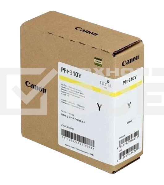 Картридж струйный Canon PFI-310 Y 2362C001 желтый (330мл) для Canon TX-2000/TX-3000/TX-4000