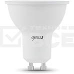 Лампа светодиодная Gauss Black 5Вт цок.:GU10 рефлектор 220B 3000K св.свеч.бел.теп. MR16 (упак.:10шт) (101506105), фото2