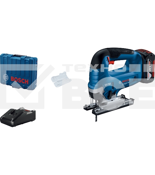 Лобзик Bosch GST 185-LI +1пил. 3500ходов/мин от аккумулятора (кейс в комплекте)