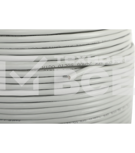 Кабель сетевой Ningbo FTP 4 пары cat5E solid 0.5мм CCA molded 305м серый