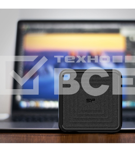 Твердотельный диск 2TB Silicon Power PC60, External, USB 3.2 Type-C [R/W - 540/500 MB/s] черный