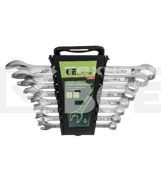 Набор комбинированных ключей Сибртех (8 - 19 мм) 8 шт.