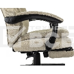 Кресло руководителя Бюрократ T-9950MSG-F Fabric песочный Light-21, крестов. пластик, подст. для ног, фото8