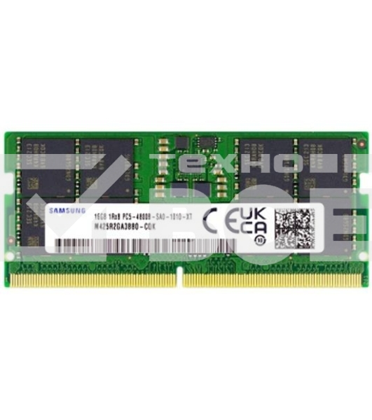Оперативная память Samsung, DDR5, 16GB (1x16GB), 4800MHz, CL40, SO-DIMM, OEM