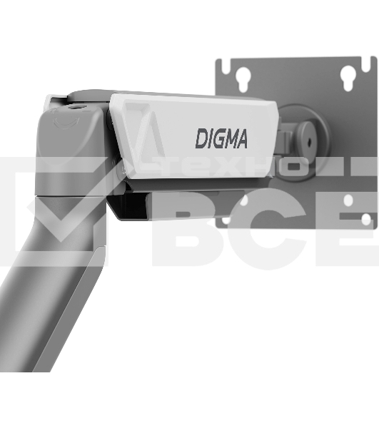 Кронштейн для мониторов ЖК Digma D-MM101 серый 17