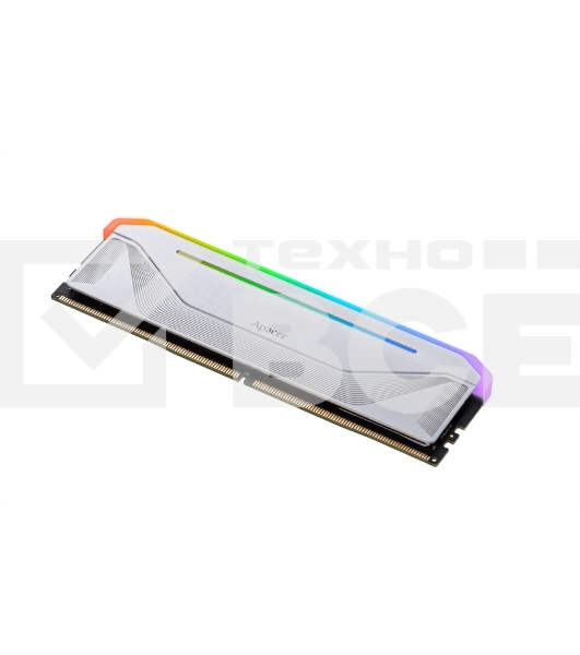 Оперативная память Apacer Nox, DDR5, 32GB (1x32 GB), 6400 MHz, CL32, DIMM, радиатор, RGB, серебристый