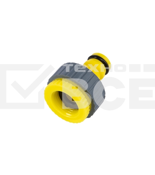 Адаптер на кран быстрого соединения 1/2'-3/4' с термопластичной резиной Профи ЧЕТЫРЕ СЕЗОНА