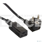 Кабель питания ExeGate Special PC19-5S (Евровилка Schuko->C19, 3*1.5мм2, CCA, черный, 5м), фото4