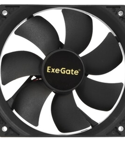 Вентилятор для корпуса ExeGate ExtraPower EP12025SM черный, 120 мм, 1800 об/мин, 28 дБ, 2 pin