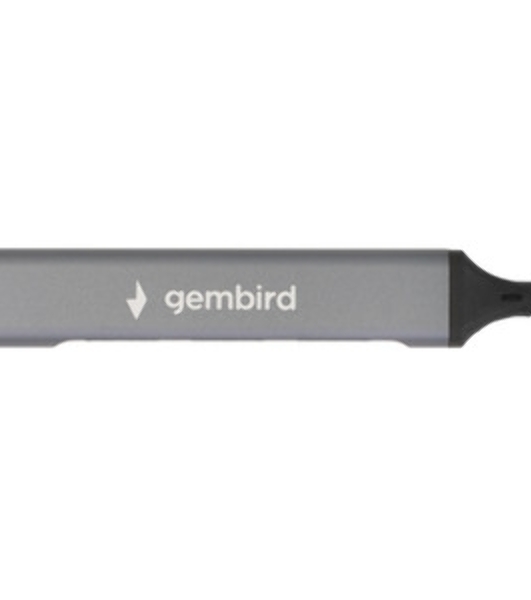Разветвитель USB3.0/2.0 Gembird UHB-C202, USB3.0, 3xUSB2.0, кабель Type-C 10 см, алюминий, пакет