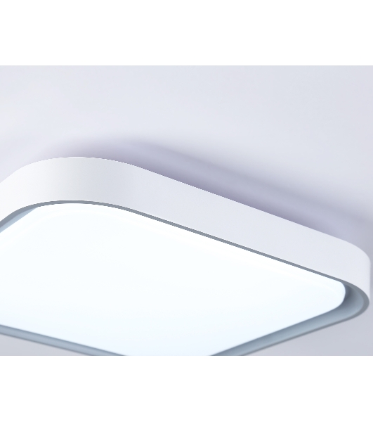 Потолочный светодиодный светильник Ambrella light FZ1250 WH/GR белый/серый 18W 5000K 250*250*60 (Без ПДУ)