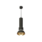 Светильник Ambrella Light XP8111007 SBK/PYG/CL черный песок/золото желтое полированное/прозрачный GX53, фото4