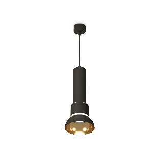 Светильник Ambrella Light XP8111007 SBK/PYG/CL черный песок/золото желтое полированное/прозрачный GX53